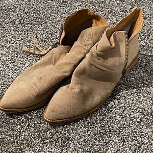 Charles by Charles David beige suede boots